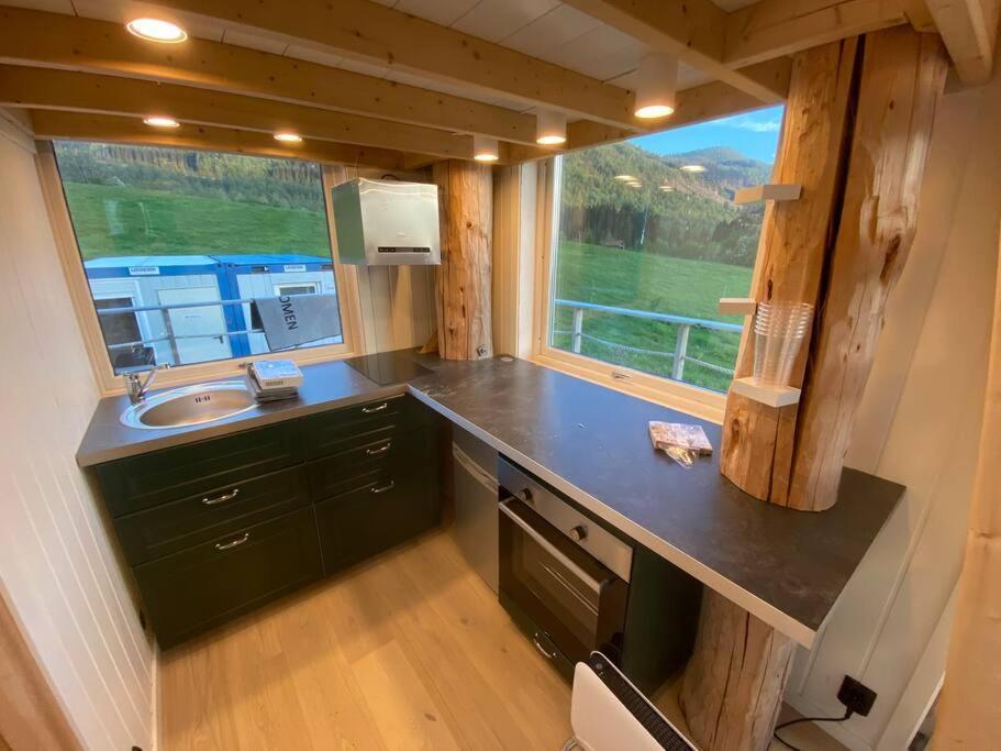 Minihus Med Drommeutsikt Til Sunnmorsalpene Daire Aure  Dış mekan fotoğraf
